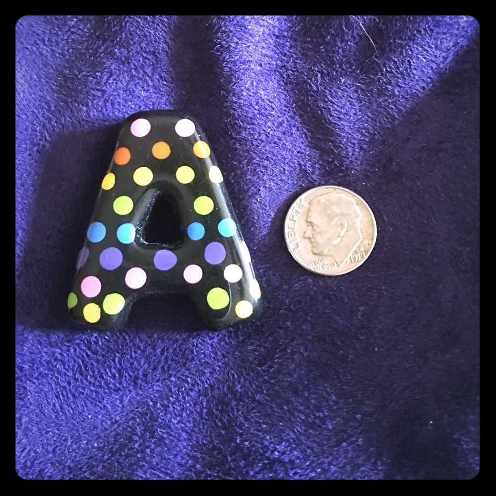 Clay hand painted A pendant